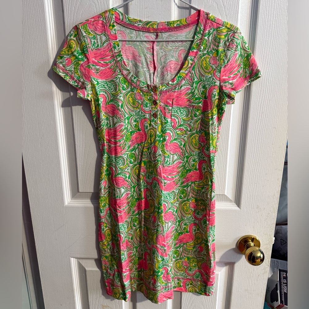 Lilly Pulitzer Pink and Green Dress